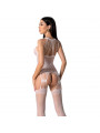 PASSION - BS095 BODYSTOCKING BIANCO TAGLIA UNICA