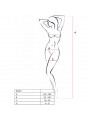 PASSION - BS095 BODYSTOCKING BIANCO TAGLIA UNICA