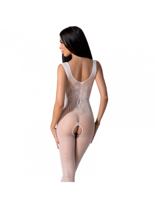 PASSION - BS098 BODYSTOCKING BIANCO TAGLIA UNICA