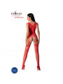 PASSION - BS099 BODYSTOCK ROSSO TAGLIA UNICA