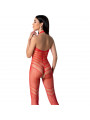 PASSION - BODYSTOCKING BS100 ROSSO TAGLIA UNICA