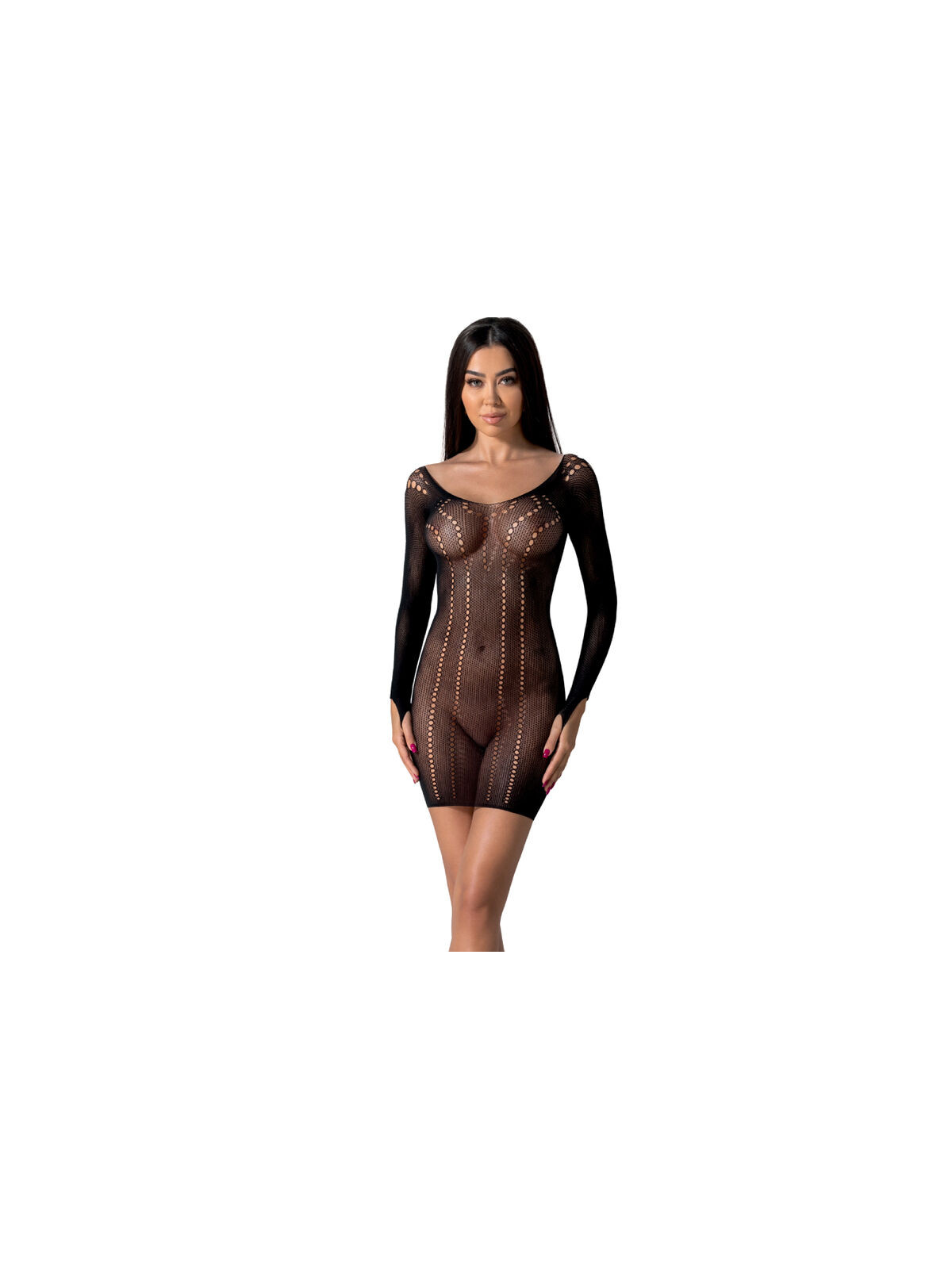 PASSION - BS101 BODYSTOCKING NERO TAGLIA UNICA