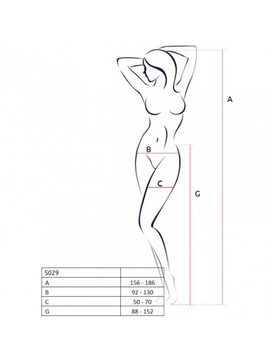 PASSION - S029 CALZE ROSSE CON GIARRETTIERA TAGLIA UNICA