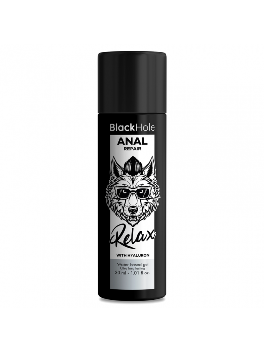 BLACK HOLE - RIPARAZIONE ANALE RELAX A BASE ACQUA CON IALURONE 30 ML