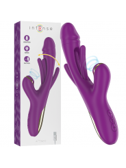 INTENSE - ATENEO VIBRATORE MULTIFUNZIONE RICARICABILE 7 VIBRAZIONI CON LINGUA OSCILLANTE E SUCCHIARE VIOLA