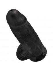 KING COCK - PENE REALISTICO PASSODATO 23 CM NERO