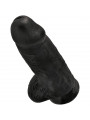 KING COCK - PENE REALISTICO PASSODATO 23 CM NERO