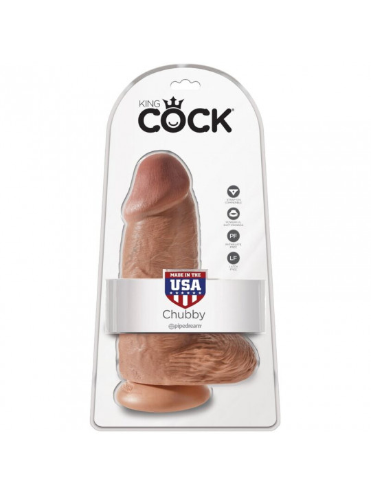 KING COCK - PENE REALISTICO CHUBBY 23 CM CARAMEL