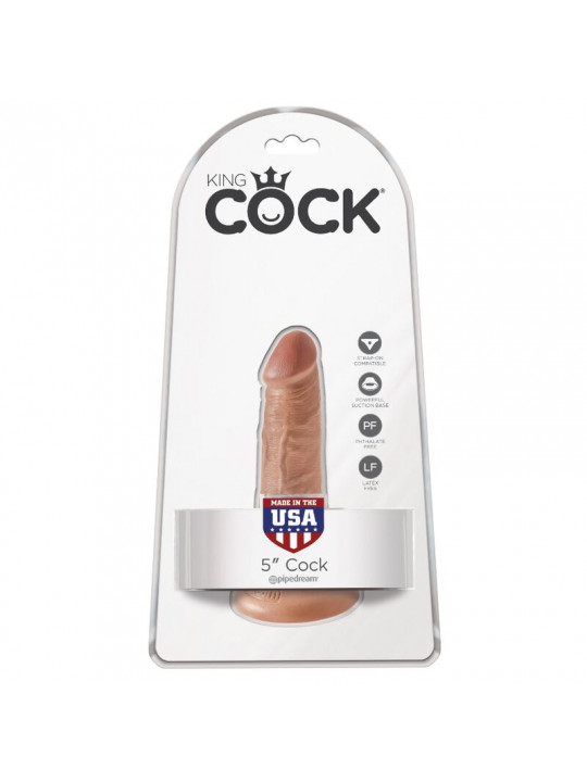 KING COCK - PENE REALISTICO 12 CM CARAMEL