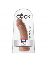 KING COCK - PENE REALISTICO 19.5 CM CARAMEL