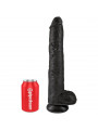 KING COCK - PENE REALISTICO CON SFERE 30.5 CM NERO