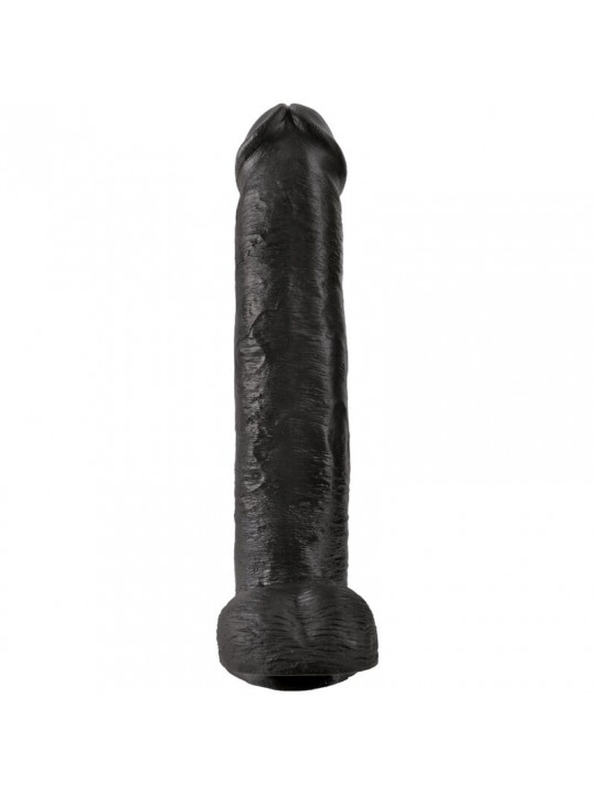 KING COCK - PENE REALISTICO CON SFERE 34.2 CM NERO