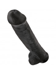 KING COCK - PENE REALISTICO CON SFERE 34.2 CM NERO