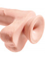 KING COCK - PENE REALISTICO CON SFERE 3D 24.8 CM LUCE