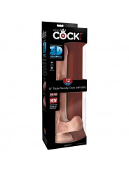 KING COCK - PENE REALISTICO CON SFERE 3D 24.8 CM LUCE