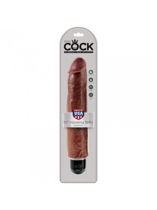 KING COCK - VIBRATORE REALISTICO DEL PENE 25.6 CM MARRONE