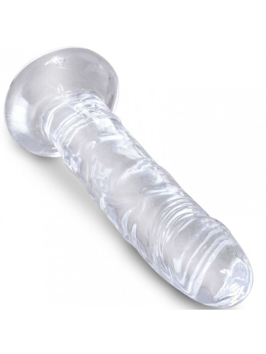 KING COCK - CLEAR PENE REALISTICO 15.5 CM TRASPARENTE