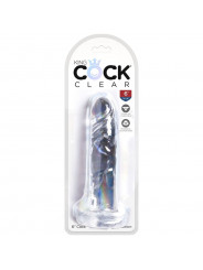 KING COCK - CLEAR PENE REALISTICO 15.5 CM TRASPARENTE