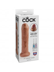 KING COCK - PENE REALISTICO NON TAGLIATO 17.8 CM CARAMELLO