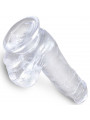 KING COCK - CLEAR PENE REALISTICO CON SFERE 13.5 CM TRASPARENTE