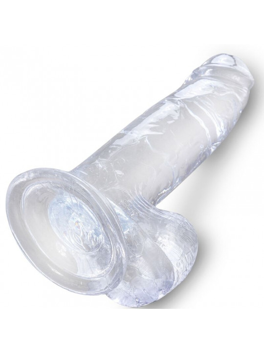 KING COCK - CLEAR PENE REALISTICO CON SFERE 15.2 CM TRASPARENTE