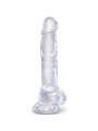 KING COCK - CLEAR PENE REALISTICO CON SFERE 16.5 CM TRASPARENTE