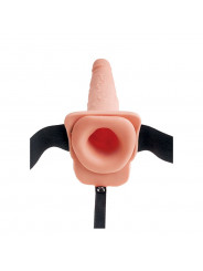 FETISH FANTASY SERIES - IMBRACATURA REGOLABILE PENE REALISTICO CON SFERE SQUIRTING 19 CM