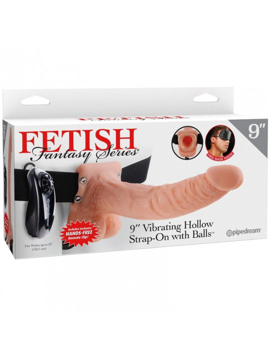 FETISH FANTASY SERIES - IMBRAGATURA REGOLABILE TELECOMANDO PENE REALISTICO CON TESTICOLI 23 CM