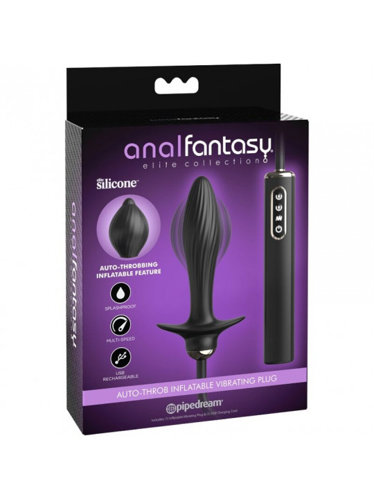 ANAL FANTASY ELITE COLLECTION - PLUG GONFIABILE E VIBRATORE AUTO-THROB