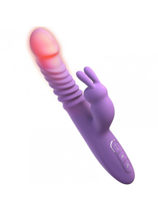 FANTASY FOR HER - STIMOLATORE PER CLITORIDE CONIGLIO CON FUNZIONE CALORE OSCILLAZIONE E VIBRAZIONE VIOLA