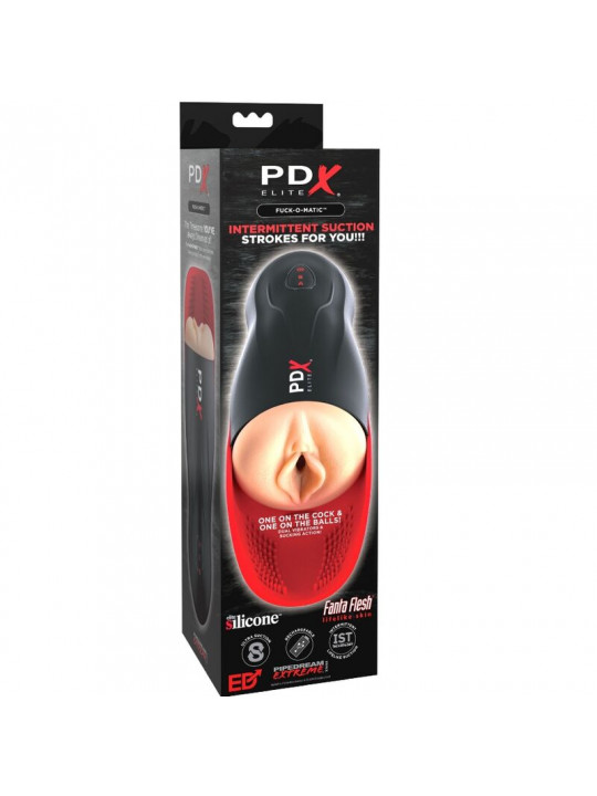 PDX ELITE - STROKER FUCK-O-MATIC VAGINA DOPPIA VIBRAZIONE PENE E TESTICOLI