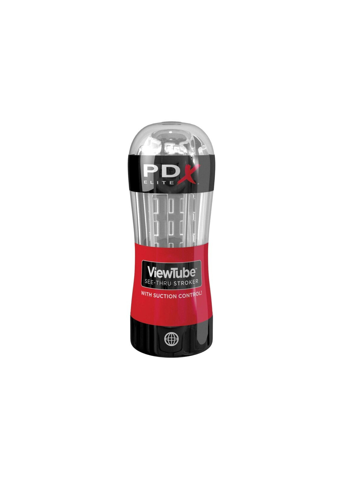 PDX ELITE - STROKER VIEWTUBE CONTROL ASPIRAZIONE TRASPARENTE