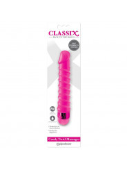 CLASSIX - MASSAGGIATORE VIBRANTE CANDY TWIRL 16,5 CM ROSA