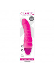 CLASSIX - DILDO VIBRANTE  MR. RIGHT MULTI-SPEED 15,5 CM ROSA