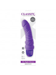 CLASSIX - DILDO VIBRANTE MR. RIGHT  MULTI-SPEED 15,5 CM VIOLA