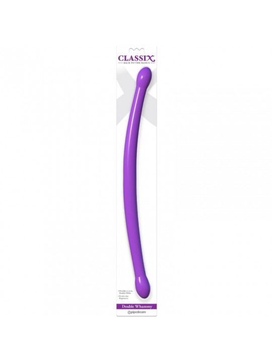 CLASSIX - DOPPIO DILDO FLESSIBILE 43,7 CM VIOLA