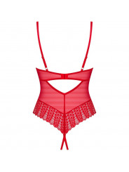 OBSESSIVE - INGRIDIA CROTCHLESS ROSSO XS/S