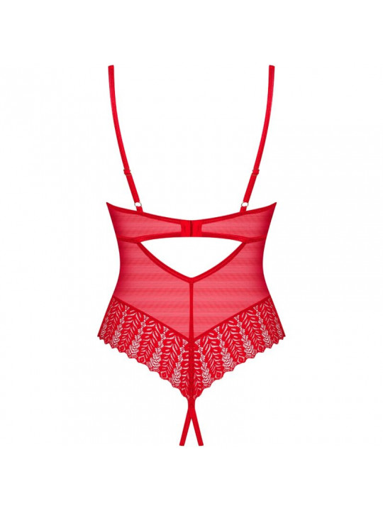 OBSESSIVE - INGRIDIA CROTCHLESS ROSSO XS/S