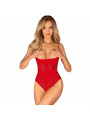 OBSESSIVE - INGRIDIA CROTCHLESS ROSSO XL/XXL