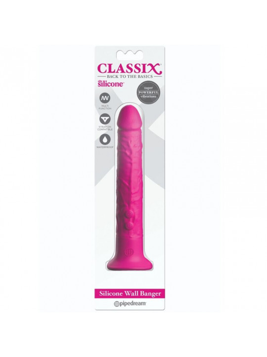 CLASSIX - DILDO IN SILICONE BANGER DA PARETE 15 CM ROSA