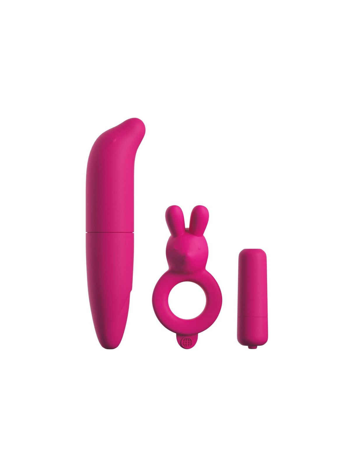 CLASSIX - KIT PER COPPIA CON ANELLO, BULLET E STIMOLATORE ROSA