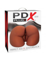 PDX PLUS - MASTURBATORE MARRONE A DOPPIA ENTRATA ASS XL PERFECT