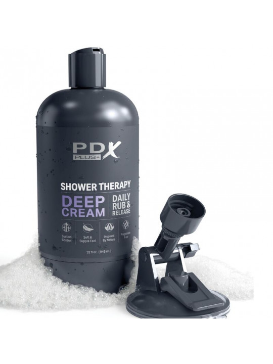 PDX PLUS - MASTURBATORE STROKER DESIGN DISCRETO IN BOTTIGLIA DI SHAMPOO CON CREMA PROFONDA