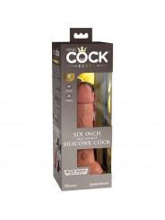 KING COCK - ELITE DILDO REALISTICO IN SILICONE 15.2 CM CARAMEL