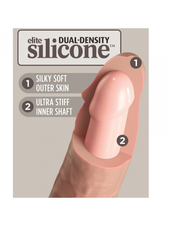 KING COCK - ELITE DILDO REALISTICO IN SILICONE 15.2 CM