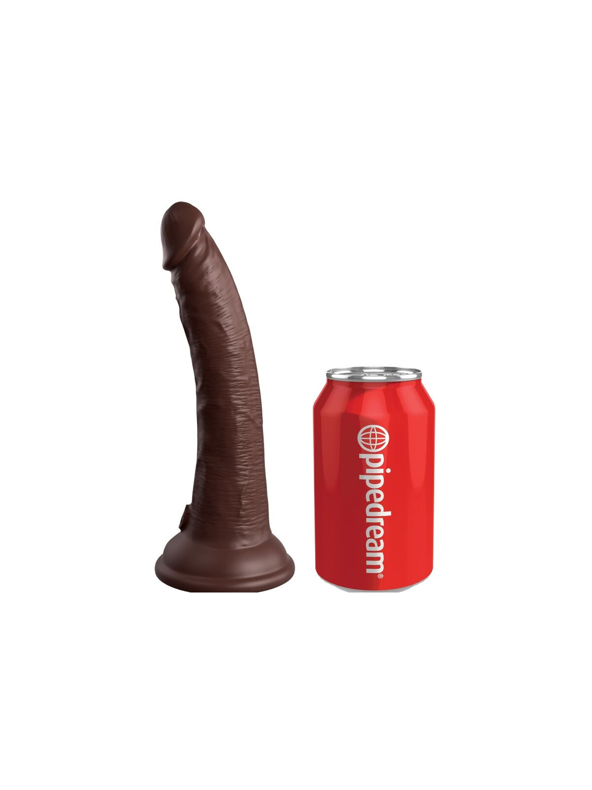 KING COCK - ELITE DILDO REALISTICO IN SILICONE 17.8 CM MARRONE