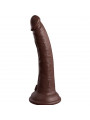 KING COCK - ELITE DILDO REALISTICO IN SILICONE 17.8 CM MARRONE