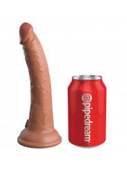 KING COCK - ELITE DILDO REALISTICO IN SILICONE 17.8 CM CARAMEL