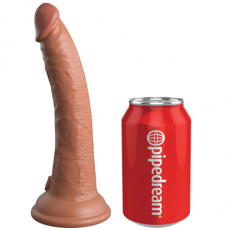 KING COCK - ELITE DILDO REALISTICO IN SILICONE 17.8 CM CARAMEL