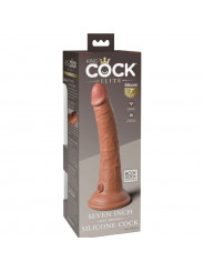 KING COCK - ELITE DILDO REALISTICO IN SILICONE 17.8 CM CARAMEL